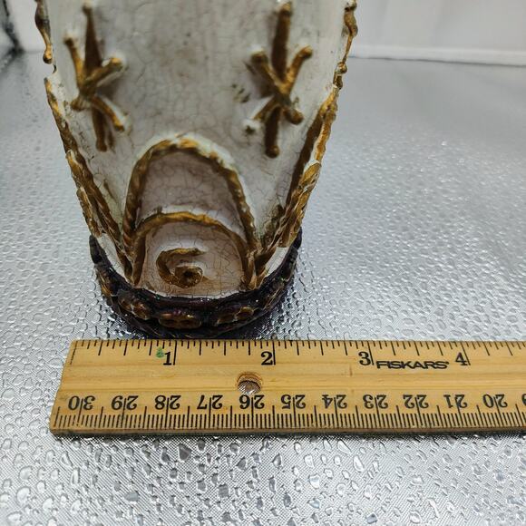 Large Victorian Rustic Snowman Figurine Resin Winter Holiday Home Décor - Picture 16 of 16